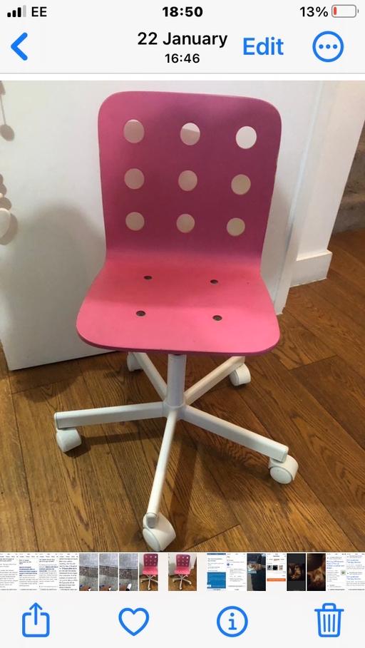 Buy & Sell South West London Sands End - South West London - Photos for Pink swivel chair