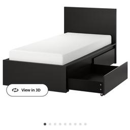 Malm twin deals bed frame
