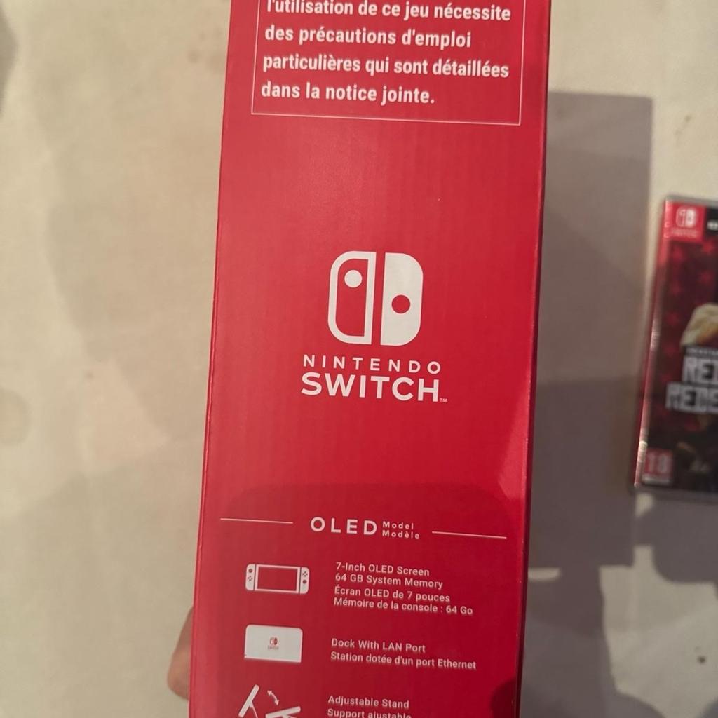 Brand new Nintendo switch OLED with free red dead redemption game! Unwanted Xmas present so still in original box and unopened