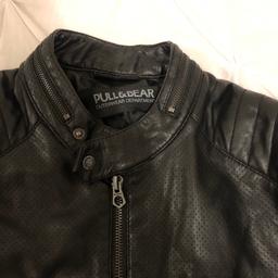 Pull&Bear Leather Jacket, 36 Euro size, black, excellent condition