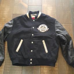 harley davidson bomber leather and wool..bargain ovno..