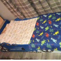 toddler race car bed bought two weeks ago for my son but he will not sleep in it bed is basically brand new smoke and pet free home comes with memory foam mattress but not the blankets or quilt
collection Heysham
price is £100