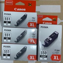 4 Stk. Originale Tintenpatronen für Canon Pixma abzugeben.
3stk 551 BK XL
1stk 550 PGBK XL