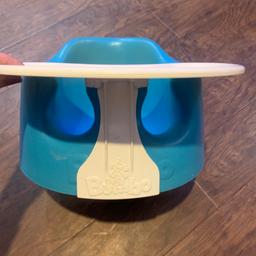 Bumbo seat with tray- used but still in good condition