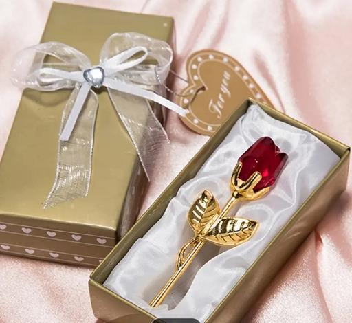 Buy & Sell Bedfordshire Bedford - Photos for Crystal glass rose in gift box pink or red