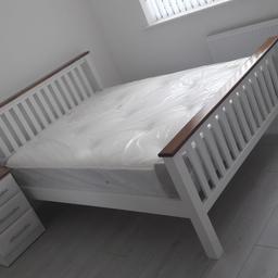 Brand new handmade solid pine double Shaker Bed + mattress

Available in different colours and matching furniture available upon request

Contact Mo 07725196588