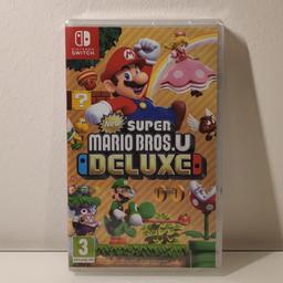 Verkaufe hier New Super Mario Bros U Deluxe für die Nintendo Switch. Es handelt sich um unbenutzte und noch versiegelte Neuware. Kein Tausch! Abholung oder Versand möglich.