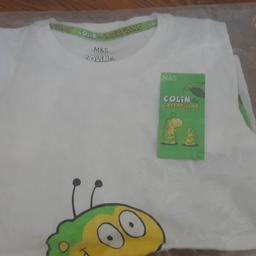Brand new m&s boys set ,top and shorts ,age 6,7yrs .can post .