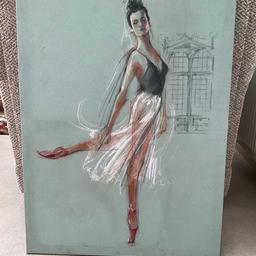 Ballet Girl / Lady, Ballerina Canvas Art Print / Picture
Soft, pastel colours
Large Size - Approximate dimensions: Height 77cm, Width 57cm, Depth 2cm
Not damaged, but would benefit from being cleaned, as it is dirty and marked.
Please see the photos, zoom in to see the details and to ensure you are happy with the condition.
Originally sold by B&Q for £32 for a pair of pictures.
Collection only.