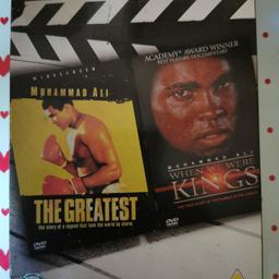 2 DVDS FEATURING 'THE GREATEST'(DOCUMENTARY) & "WHEN WE WERE KINGS'(DOCU/FILM).
DISCS ARE IN EXCELLENT CONDITION.