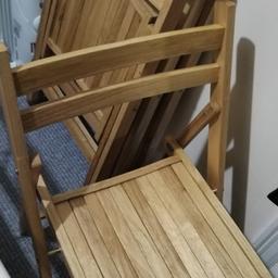 4 folding chairs. Barely used. 50 for the whole lot. Collection form NW10