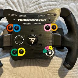 Selling in very good condition Thrustmaster TM Open Wheel AddOn for PS5 / PS4 / Xbox Series X|S/Xbox One/Windows.
Added magnetic shifter paddles, wheel working perfectly, can be tested on collection, comes whit original box, thanks.