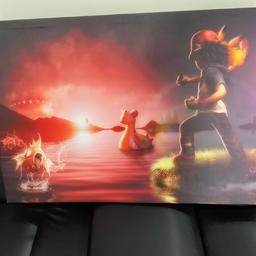 Beautiful canvas picture Pokemon 
30 inches x  20 inches