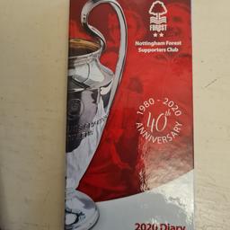 3 Nottingham Forest diaries, 2017,2018 and 2020 plus Nottingham Forest pen.All brand new, never been used.can bring to any Nottingham Forest home match.