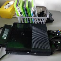 Xbox 360 good working conditions come s with all wired &2 controller and 8 games. collection only 