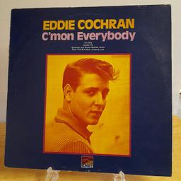 Eddie Cochran vinyl album titled "Cmon Everybody" 1970
Immaculate Condition

*Postage possible at buyer's expense with payment by PayPal please so buyer protection will apply 