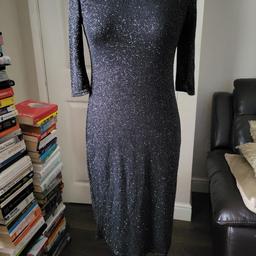 Black sparkly evening maternity dress from Asos in size 10