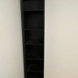 Bücherregal, schwarz Eichenachbildung, 40x28x202 cm

2 Stk vorhanden