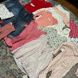 Bundle of baby girls clothes age 
6/9 months in good condition from smoke and pet from home