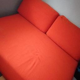 very good quality bed sofa 
safety fire tags
pet free clean home
botton pulls out to make double bed picture shown slightly pulled out
55 inch wide 38 inch x 6 inch
110 inch wide 76 x 8 when fully pulled out
thick cushions for comfort
not a cheap sofa bed
check price out

can deliver locally at a cost
no time wasters please