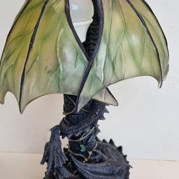 Black dragon lamp some damage but glued was going to paint damage red like blood but new owner can decide
