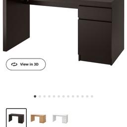 IKEA Malm desk

Colour: Black- Brown
Size: 73cm Height, 140cm Width, 65cm depth

Used but in excellent condition.

Collection only from N1

Cash in collection: £99 ono