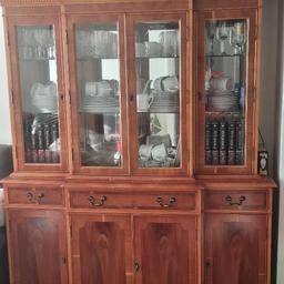 Medium Yew antique wall unit for sale. collection only. £200 or nearest offer.