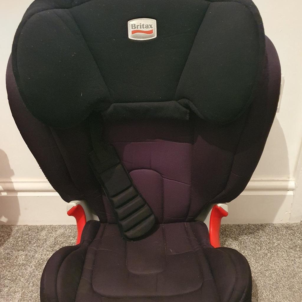 Good condition, suitable for age 2 +, to be used with car seat belt, has adjustable side options, smoke and pet free home, pickup from bb1 blackburn, might be able to deliver locally.