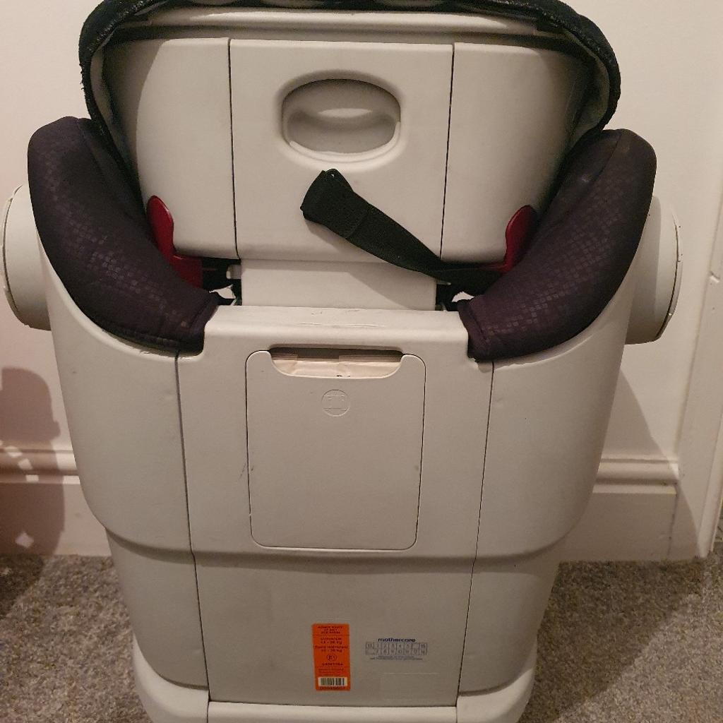 Good condition, suitable for age 2 +, to be used with car seat belt, has adjustable side options, smoke and pet free home, pickup from bb1 blackburn, might be able to deliver locally.