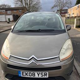 For sale my Citroen C4 grande Picasso 7 seater 2008 plate, ex Mobility vehicle so serviced every year, 
lots of paper work with it, 2 keys, V5 , MOT Nov 2024 12700 miles see pice some slight damage to body work age related marks beautiful runner hasn’t let me down yet open to sensible offers any questions pls message me on 07818112170 only selling as Iv got a brand new car at last