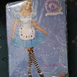 ladies Alice in Wonderland dress. World Book Day. Worn once. Size M Ladies size 12-14.