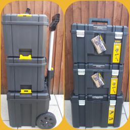 Brand New 

Dewalt TSTAK 3 in 1 Tool Box 

1 x Wheeled Tool Box ( No tray)
2 x Deep Tool box ( No Trays)

Collection from Chessington KT9 Surrey