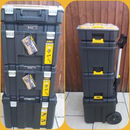 Brand New 

Dewalt TSTAK 4 in 1 Tool Box 

1 x Organiser Case 
1 x Wheeled Tool Box ( No tray)
2 x Deep Tool box ( No Trays)

No Offers Thanks 
No SHIPPING 

Collection from Chessington KT9 Surrey