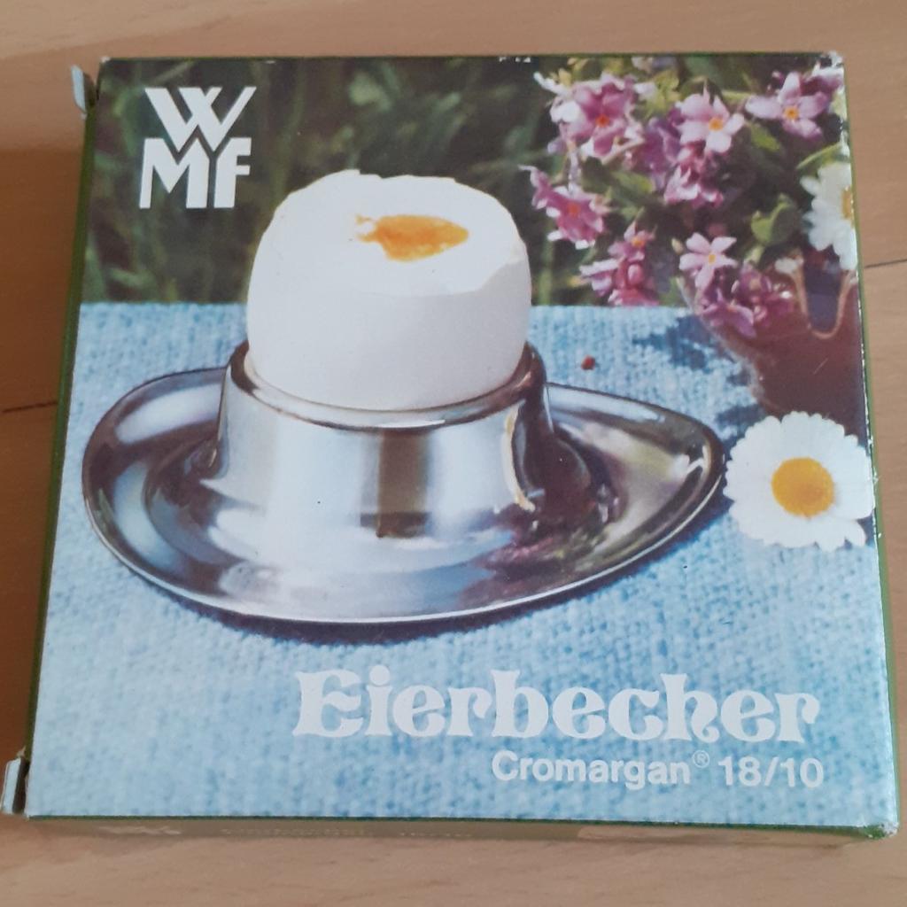 Vintage WMF Eierbecher Chromagan 18/10 in OVP
Nummer 0617316049

Abholung in 69226 Nußloch / Nussloch
Versand gegen Aufpreis