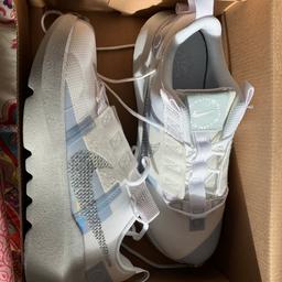 Got these but not for me I like flat trainers so these are new in box any questions please ask selling more stuff if u would like to have alook thankyou x