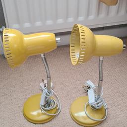 2 lamps no longer have use for them.
Perfect for the office or bedside table lamps.
Collection only
Price is for both