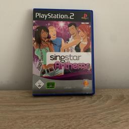 Ich verkaufe das PlayStation 2 Spiel Singstar Anthems.
Das Spiel ist voll funktionsfähig, mit kleinen Kratzern, und mit Beschreibung.
