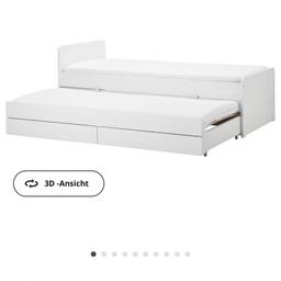 Verkaufe das Bett da wir sie nicht mehr brauchen
In einem sehr guten Zustand

Ikea Bett Släkt inklusive Lattenrost und Schubladen Bettgestell und unterbett