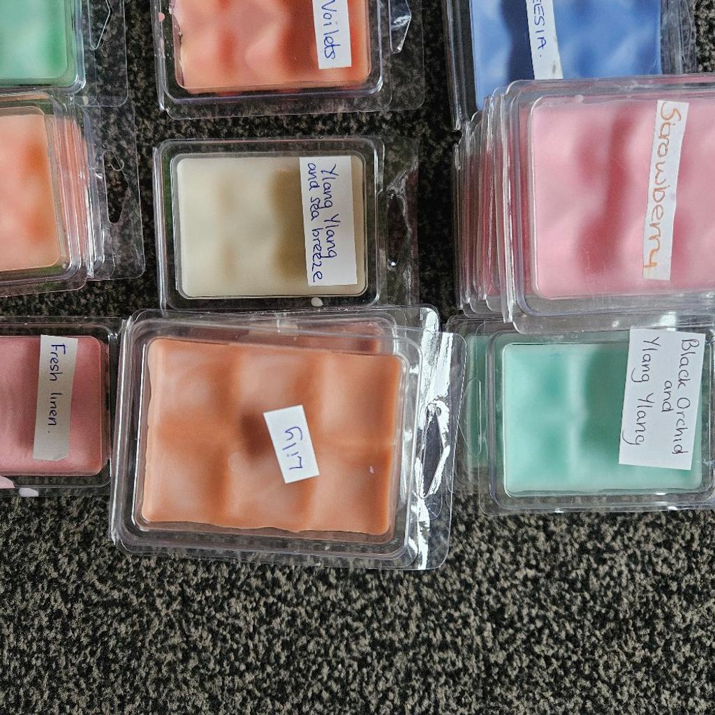 Wax melts £2 each or 3 for £5
Can do other scents and colours just ask .