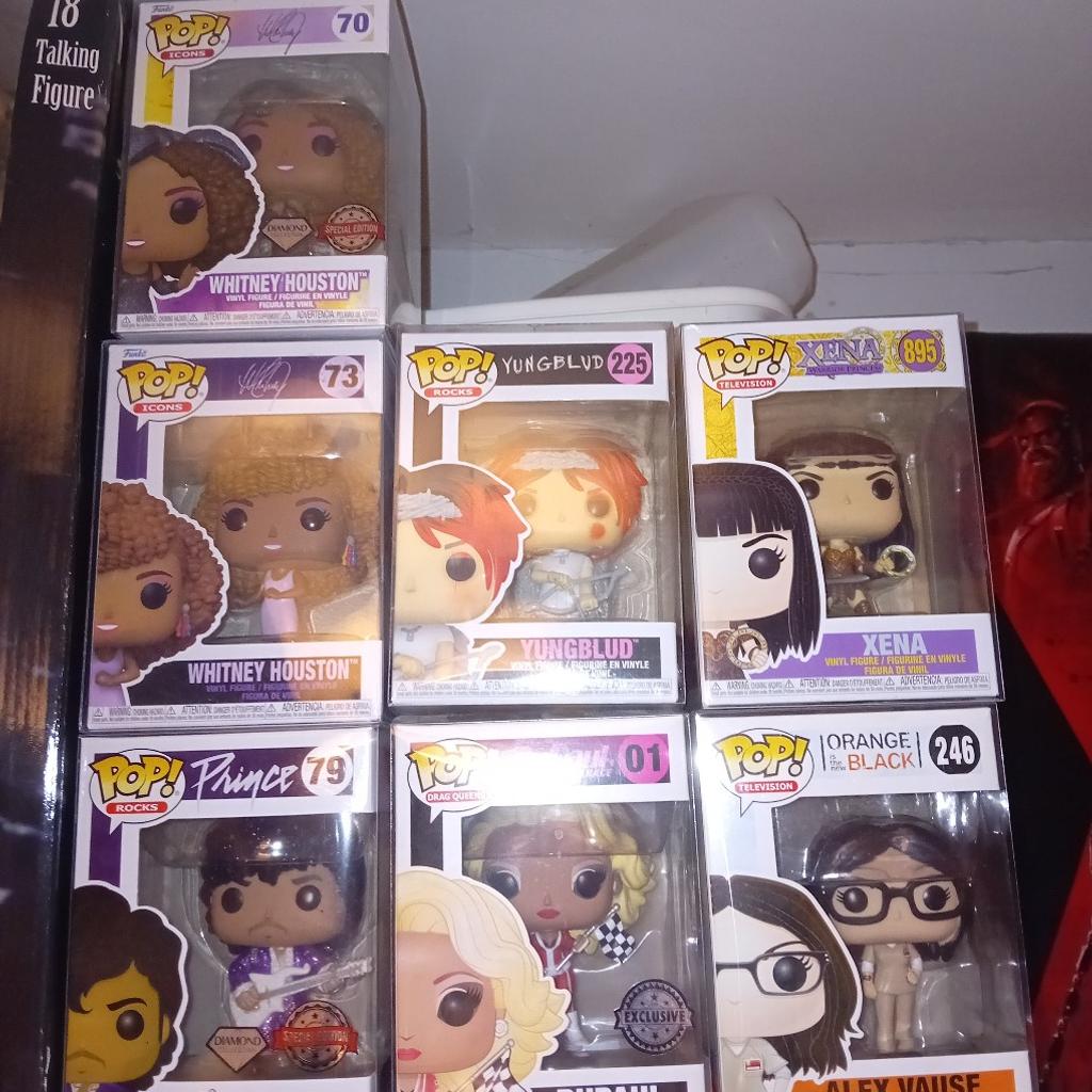 Variety of funko pop vinyls (Horror, Marvel, DC, Film & Music)
Prices From £4 (Based on TPD Valuations)
Collection/Local Delivery/Postage Avaliable (PayPal Only)