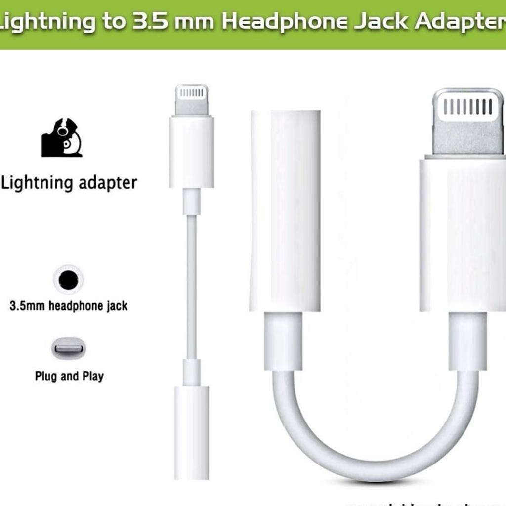Genuine Lightning to 3.5mm Headphone Jack Compatible with iPhone 7/7plus/8/8plus/X/11/12

Brand: Apple

Condition: New

Connector type: Lightning to 3.5mm

Compatible iPhone models: iPhone 12 Pro, iPhone 12 Pro Max, iPhone 12, iPhone 12 mini, iPhone 11 Pro, iPhone 11 Pro Max, iPhone 11, iPhone SE (2nd generation), iPhone XS, iPhone XS Max, iPhone XR, iPhone X, iPhone 8, iPhone 8 Plus, iPhone 7, iPhone 7 Plus

NO POSTAGE AVAILABLE, ONLY COLLECTION!

Any Questions....!!!!
***
Please Feel Free To Contact us @
0208 - 523 0698
10:30 am to 7:00 pm (Monday - Friday)
11:00 am to 5:30 pm (Saturday)

Mobilix Fone Lab Chingford
67 Chingford Mount Road,
Chingford , London E4 8LU