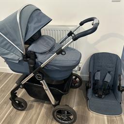 The Silver Cross Wayfarer pram is the perfect travel system for urban lifestyles with its lightweight and compact design.
Wayfarer is effortless to push and easy to manoeuvre, with a quick and compact one-piece fold to make travel and storage easy.
The carrycot, which is suitable from birth and for overnight sleeping, is lined in soft, naturally antibacterial bamboo fabric to keep baby
comfortable and help regulate temperature.Wayfarer’s multi-recline pushchair seat can be used up to 22kg and features the
new Silver Cross Genius harness system.

• Suitable from birth to 22kg (approx. 4 years)
• Bamboo lined carrycot, suitable for overnight sleeping
• Includes new Genius harness system with magnetic buckle
• In-line wheels with puncture proof tyres for greater manoeuvrability
• Multi-height telescopic handle
age range: birth-4 years
number of wheels: 4
product type: travel system
