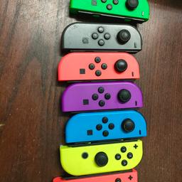REFURB Nintendo switch joycons. all had replacement joysticks, cleaned, tested. slight wear and tear on some but doesn't affect overall use

£25 for 1 or 2 for £45