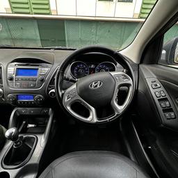 Hyundai IX35 2015 reg. It’s a full option and great engine heated leather seats with parking assist, all controls on the wheel with service history 89800 miles, overall great family car first see first sell!