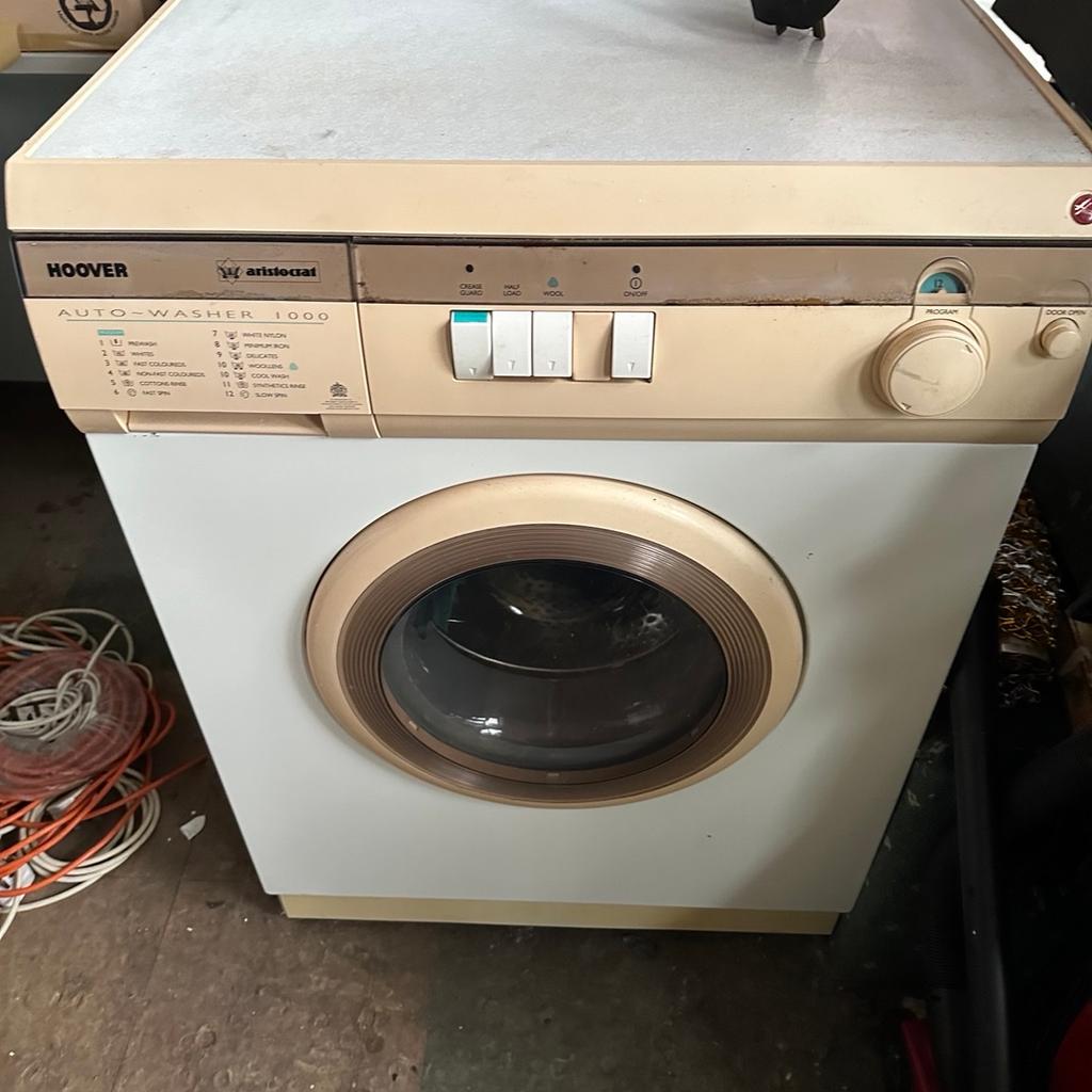Vintage Hoover Washing machine , 1000spin , as gone cream , can be delivered locally for a charge , 07784859403