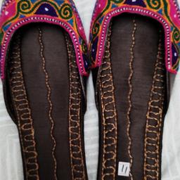 Traditional handmade Indian flats in size 7. Brand new unworn. Can post out on additional cost.
