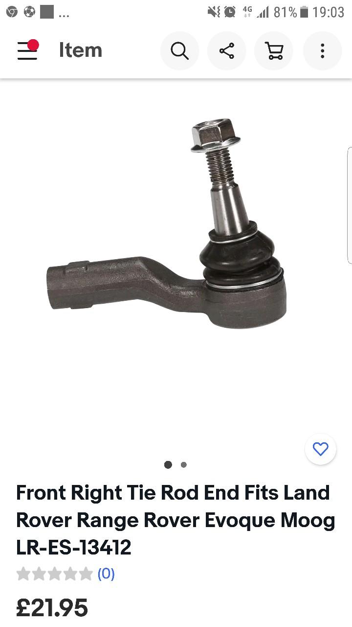 range rover track rod end. in B63 Dudley für 15,00 £ zum Verkauf ...