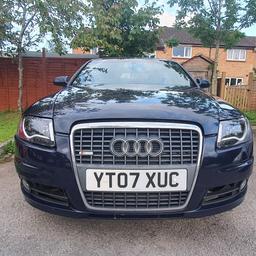 2007 Audi A6 3.2L FSI V6 petrol, 4WD, automatic tiptronic gearbox, steering wheel paddle shifts, 18" alloys, sport suspension, half leather sport s-line seats, dual zone comfort air-conditioning, upgraded headlights. 
Very quick and responsive engine. Interested of part exchange or swap for automatic cars. Fresh MOT without any faults, expiry date 20.11.2024. 4 new tyres and brake discs/ pads all around with a new engine oil and filter(oil, petrol, air, pollen)service just done with new spark plugs on 26.01.2024. If you have any questions please don't hesitate to contact me.