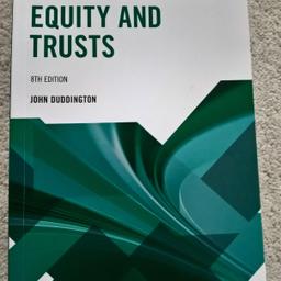 Equity and Trusts LawExpress 8th Edition John Duddington Pearson Revision book for undergraduate law degree.  ISBN 9781292295299
