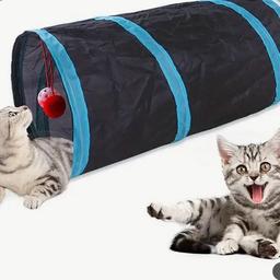 Collapsible Cat Tunnel - An Interactive Toy for Your Indoor Cat's Playtime!